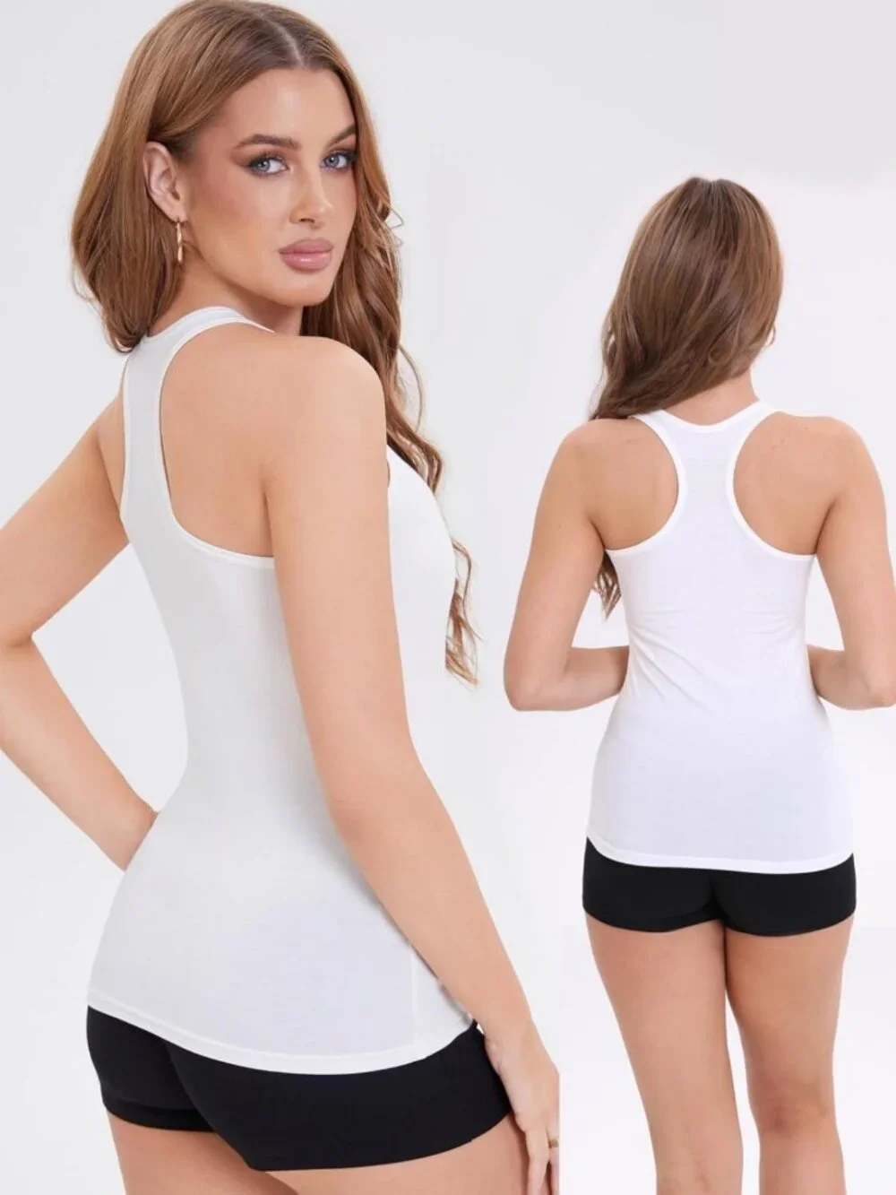 5 Pack Women's Racerback Tank Tops - Sleeveless Workout & Casual Undershirts